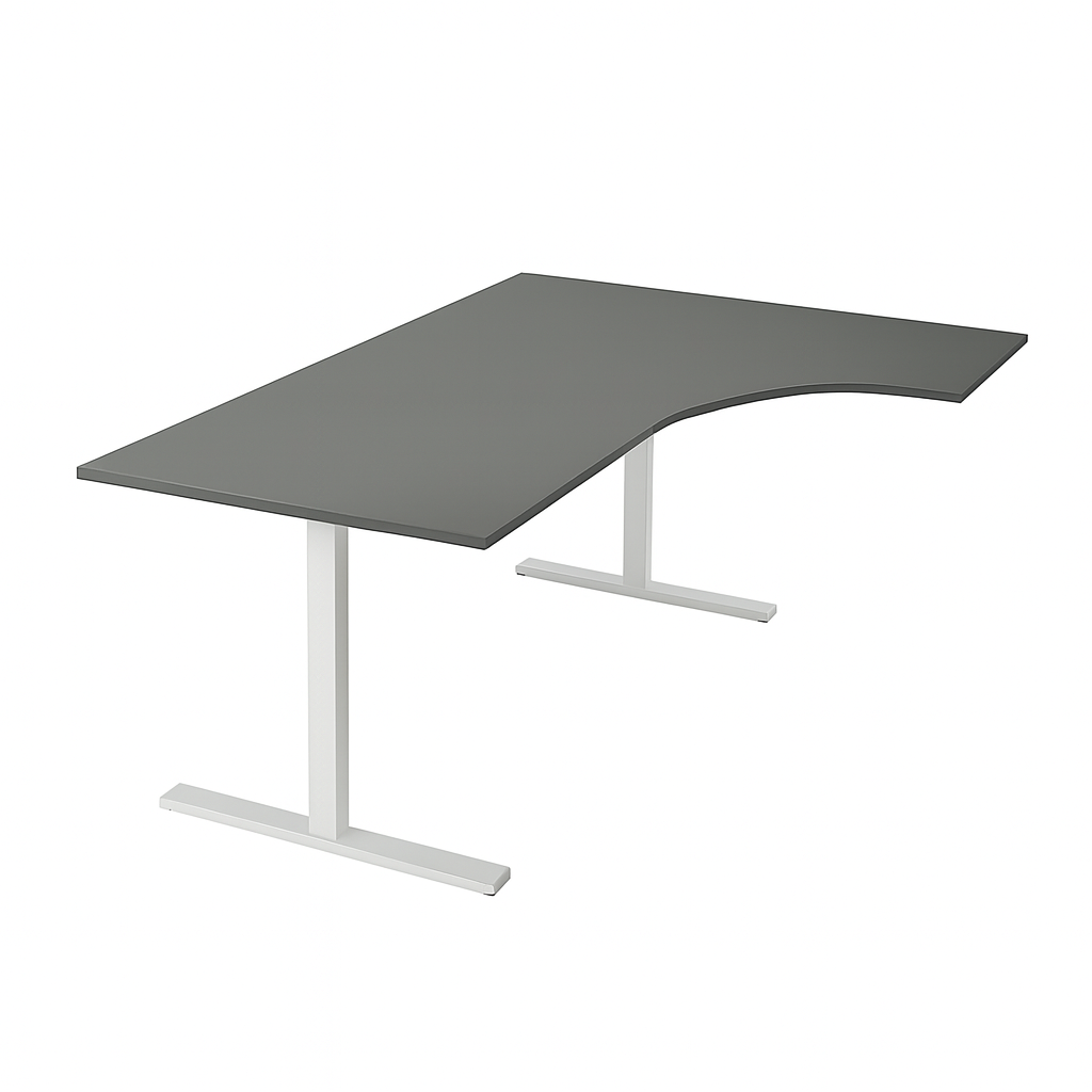 NYTT | ELEKTRISK HEV/SENK HJØRNE-SKRIVEBORD MØRKEGRÅ