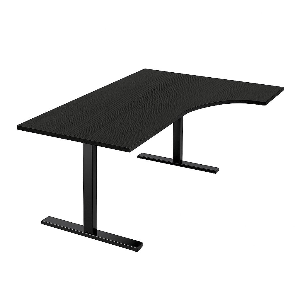 NYTT | ELEKTRISK HEV/SENK HJØRNE-SKRIVEBORD SVART