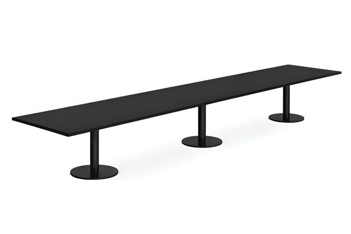 NYTT | SVART MATTE DENVER MØTEBORD/KONFERANSEBORD 400 CM