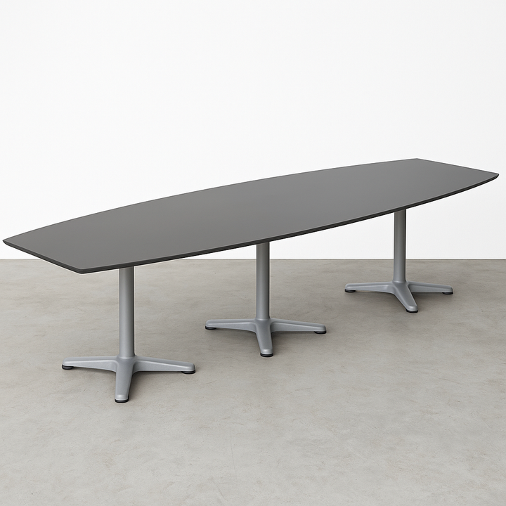 NYTT & BRUKT | MØRKEGRÅ FLORIDA MØTEBORD/KONFERANSEBORD 360CM