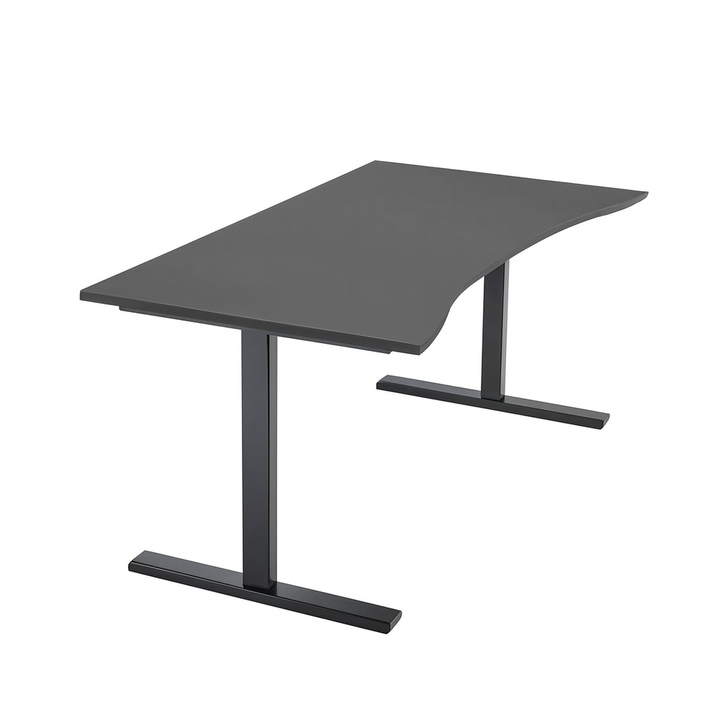 NYTT | ELEKTRISK HEV/SENK SKRIVEBORD MED MAGEBUE MØRKEGRÅ