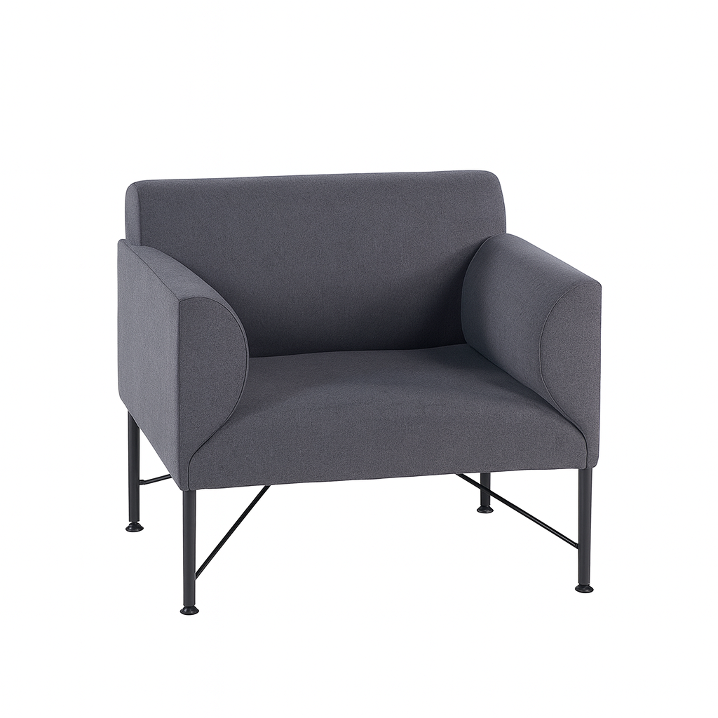 NY | MODERNE DIVA CLUB ENSETER SOFA I GRÅ