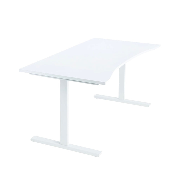 NYTT | ELEKTRISK HEV/SENK SKRIVEBORD MED MAGEBUE HVIT