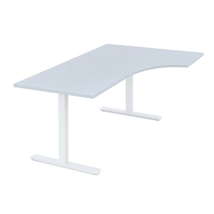 NYTT | ELEKTRISK HEV/SENK HJØRNE-SKRIVEBORD LYSGRÅ