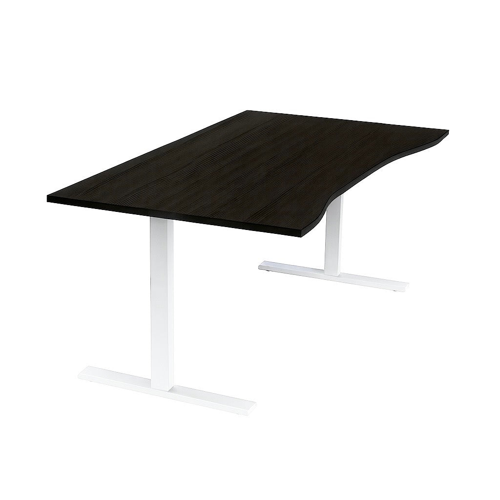 NYTT | ELEKTRISK HEV/SENK SKRIVEBORD MED MAGEBUE SVART