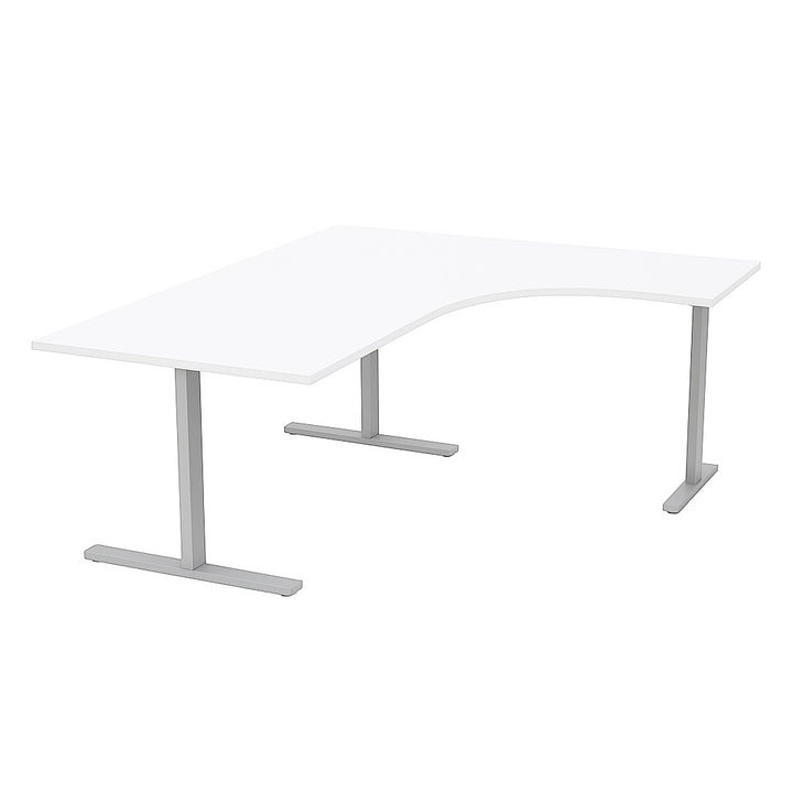 NYTT | ELEKTRISK HEV/SENK HJØRNE-SKRIVEBORD 3 BEIN HVIT