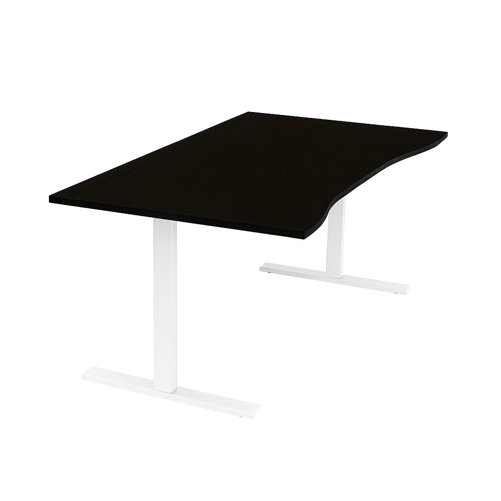 NYTT | ELEKTRISK HEV/SENK SKRIVEBORD MED MAGEBUE SVART