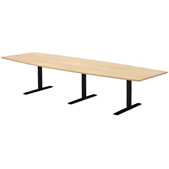 NYTT | LYS EIK BÅTFORMET (RETT KANT) MØTEBORD/KONFERANSEBORD 180/240/360/420CM