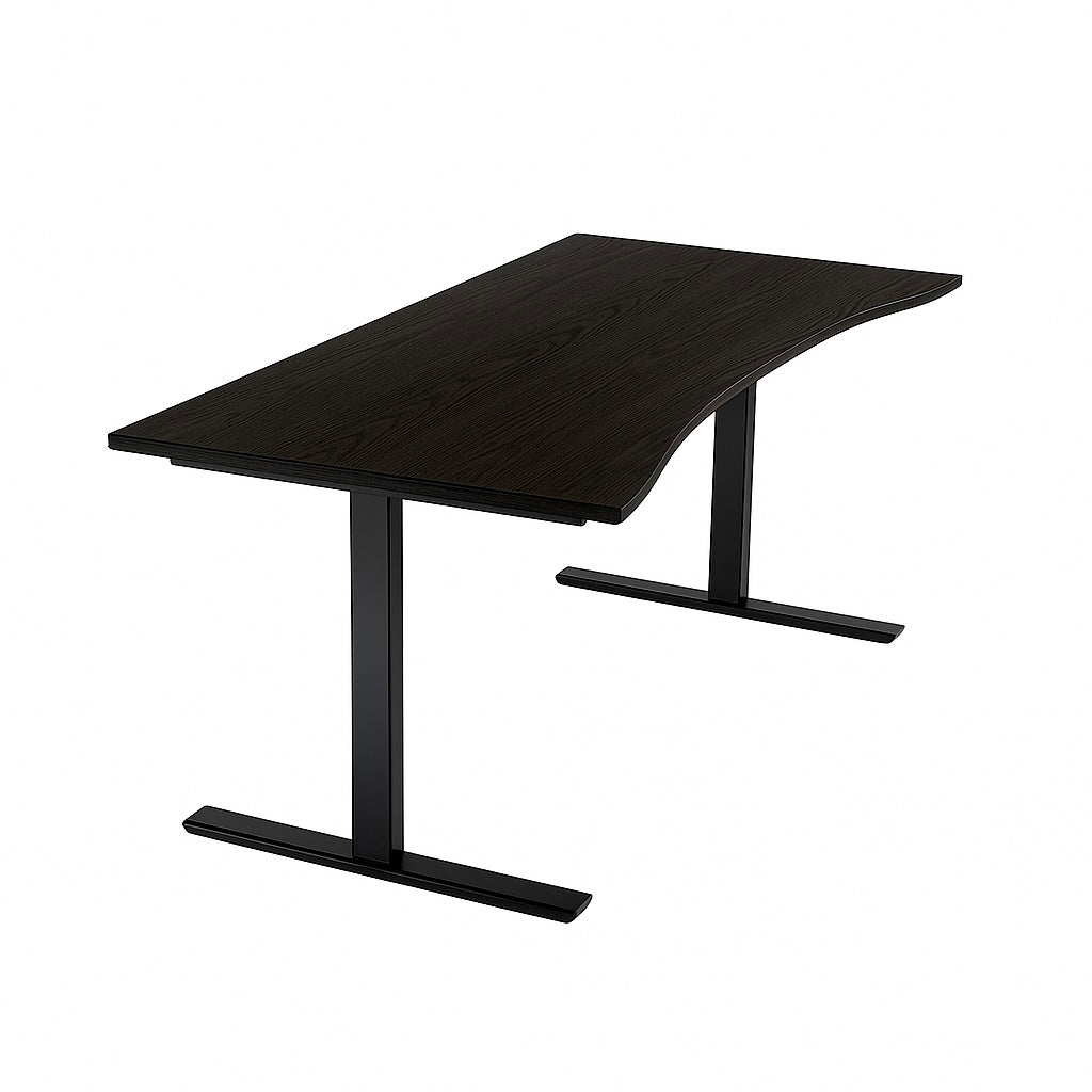 NYTT | ELEKTRISK HEV/SENK SKRIVEBORD MED MAGEBUE SVART