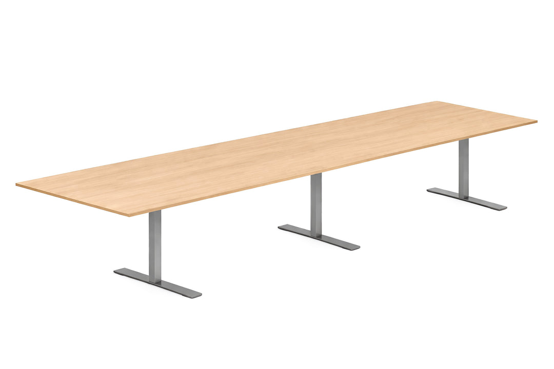 NYTT | LYS EIK REKTANGULÆRT MØTEBORD/KONFERANSEBORD 360/400/480CM