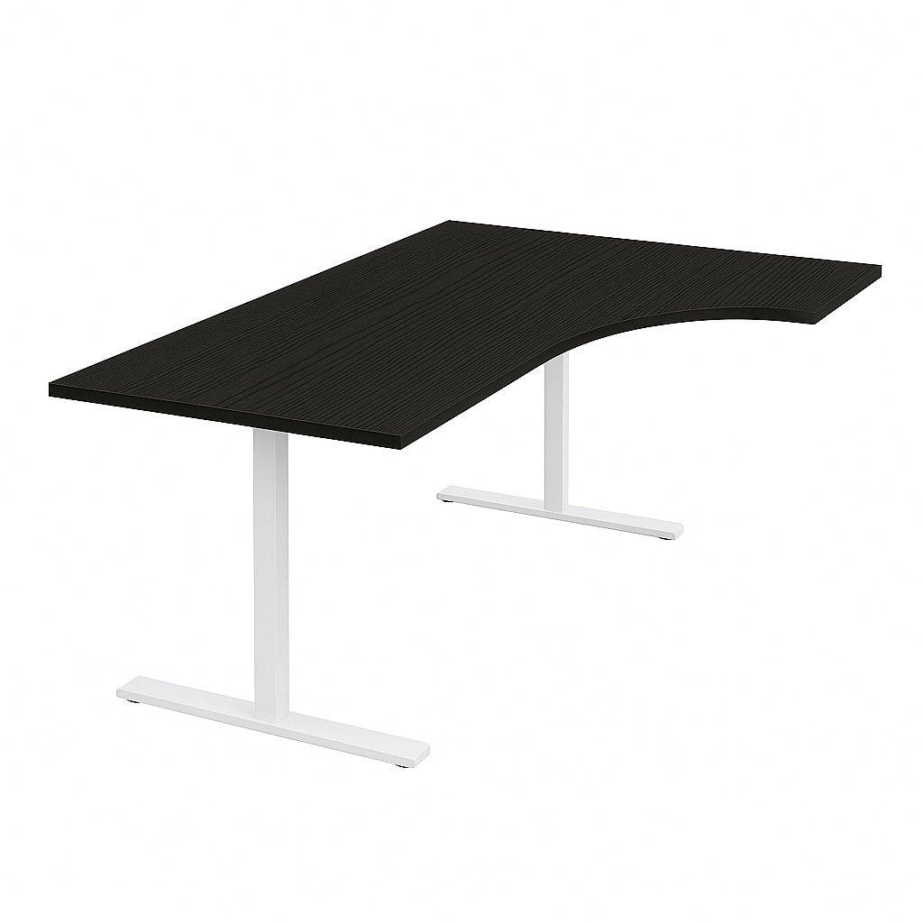 NYTT | ELEKTRISK HEV/SENK HJØRNE-SKRIVEBORD SVART