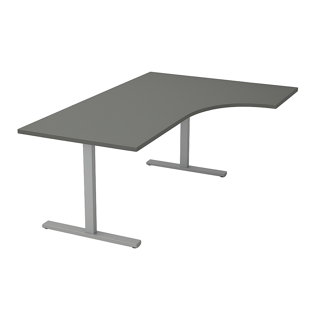 NYTT | ELEKTRISK HEV/SENK HJØRNE-SKRIVEBORD MØRKEGRÅ