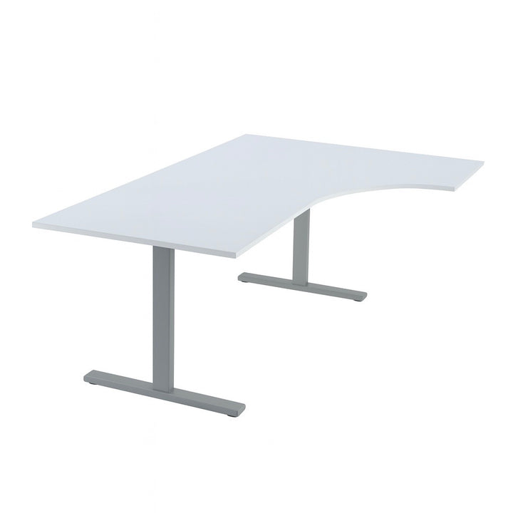NYTT | ELEKTRISK HEV/SENK HJØRNE-SKRIVEBORD LYSGRÅ