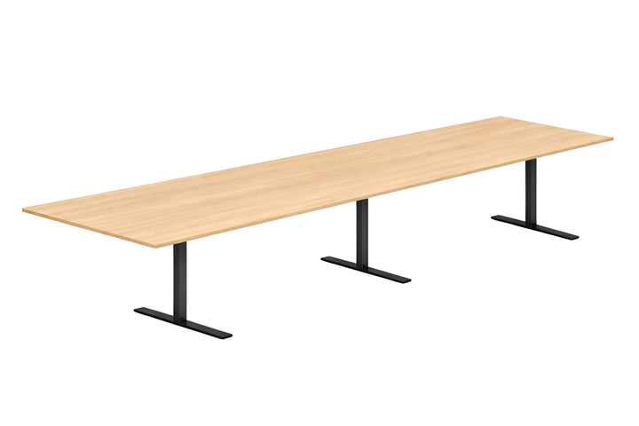 NYTT | LYS EIK REKTANGULÆRT MØTEBORD/KONFERANSEBORD 360/400/480CM