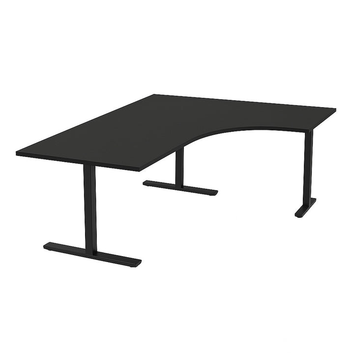 NYTT | ELEKTRISK HEV/SENK HJØRNE-SKRIVEBORD 3 BEIN SVART