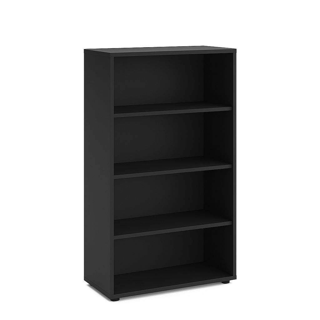 NY | PERM REOL MED 3 HYLLER I SVART