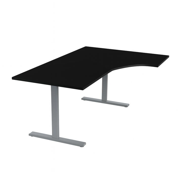 NYTT | ELEKTRISK HEV/SENK HJØRNE-SKRIVEBORD SVART