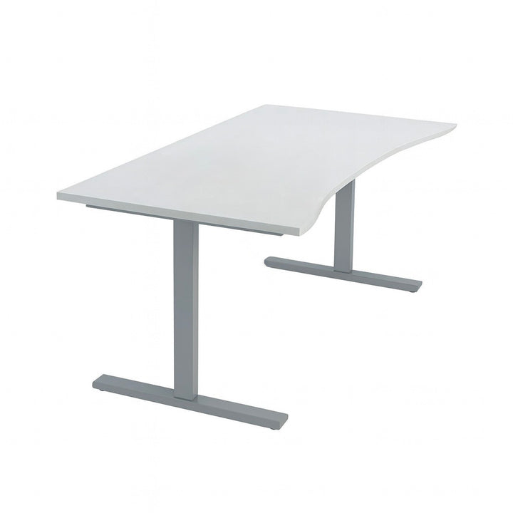 NYTT | ELEKTRISK HEV/SENK SKRIVEBORD MED MAGEBUE LYSGRÅ