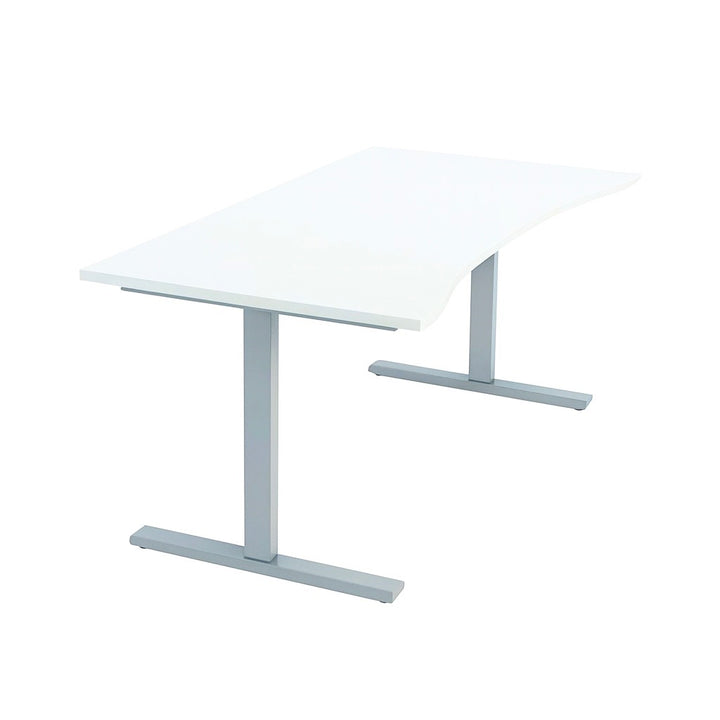 NYTT | ELEKTRISK HEV/SENK SKRIVEBORD MED MAGEBUE HVIT