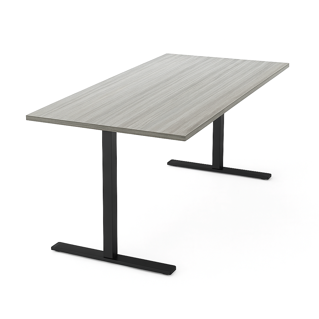 NYTT | ELEKTRISK HEV/SENK SKRIVEBORD GRÅ EIK