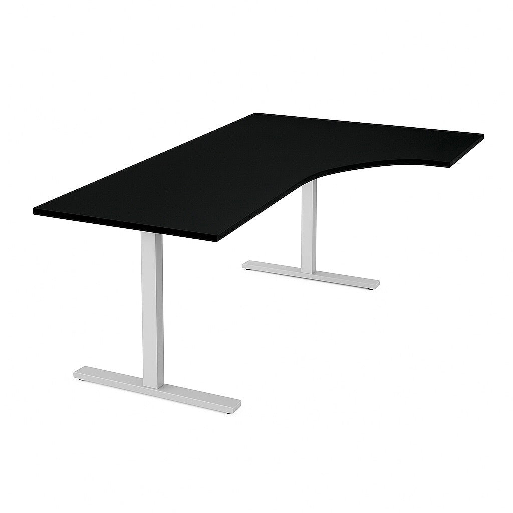 NYTT | ELEKTRISK HEV/SENK HJØRNE-SKRIVEBORD SVART