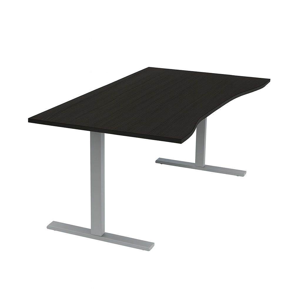 NYTT | ELEKTRISK HEV/SENK SKRIVEBORD MED MAGEBUE SVART
