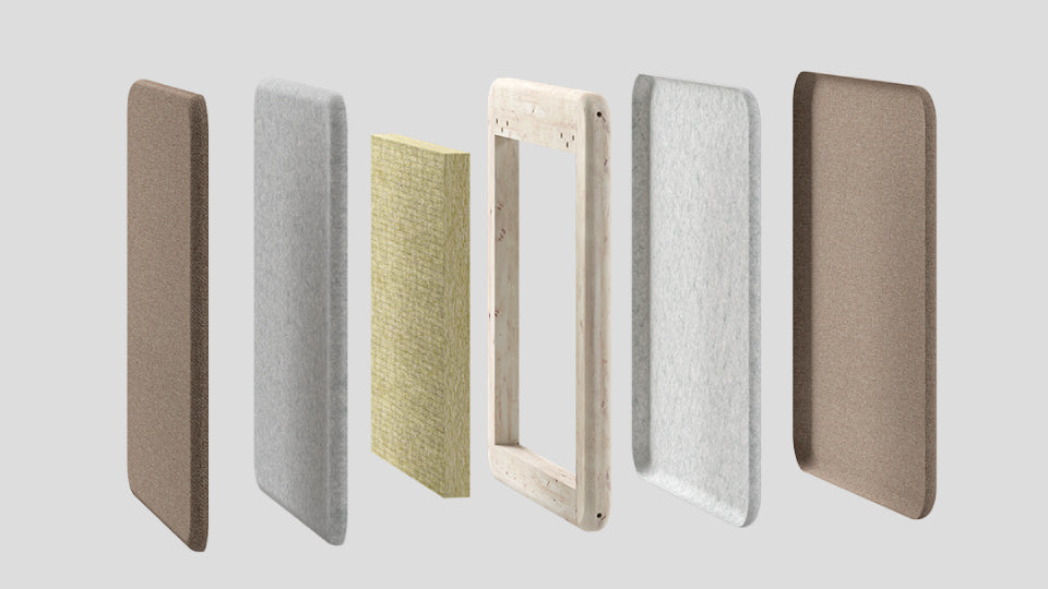 NY | BUET BORDSKILLEVEGG B 160 M/U SIDEVEGG - SVART/MØRKEGRÅ/LYSEGRÅ