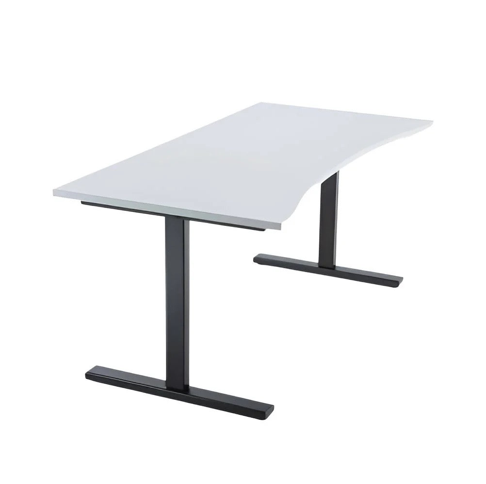 NYTT | ELEKTRISK HEV/SENK SKRIVEBORD MED MAGEBUE LYSGRÅ