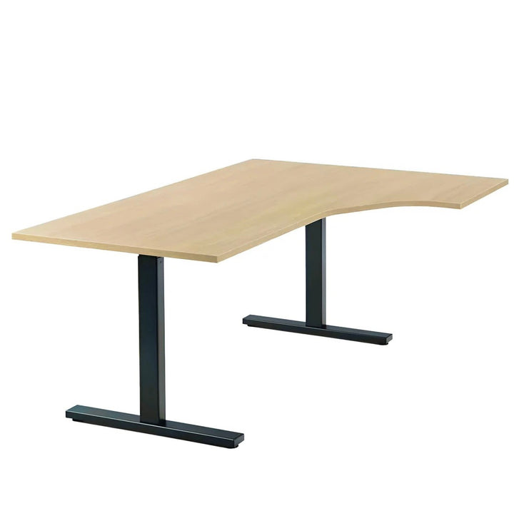 NYTT | ELEKTRISK HEV/SENK HJØRNE-SKRIVEBORD LYS EIK