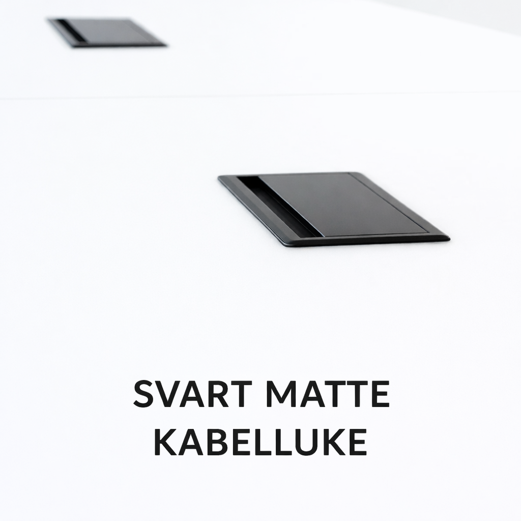 NYTT | HVIT DENVER MØTEBORD/KONFERANSEBORD 400 CM