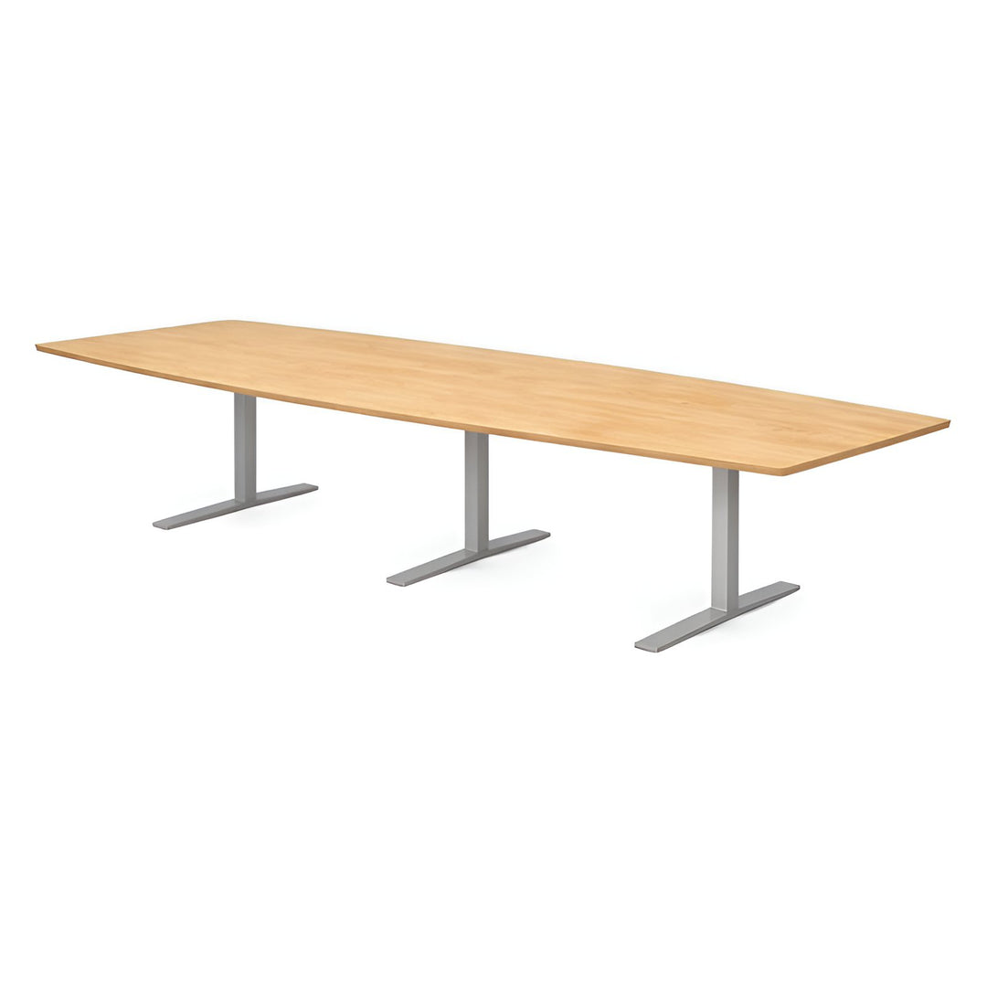 NYTT | LYS EIK BÅTFORMET MØTEBORD/KONFERANSEBORD 2 STØRRELSER