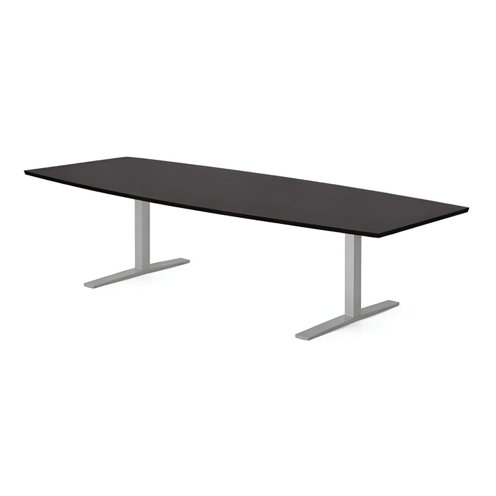 NYTT | SVART MATTE BÅTFORMET MØTEBORD/KONFERANSEBORD 2 STØRRELSER