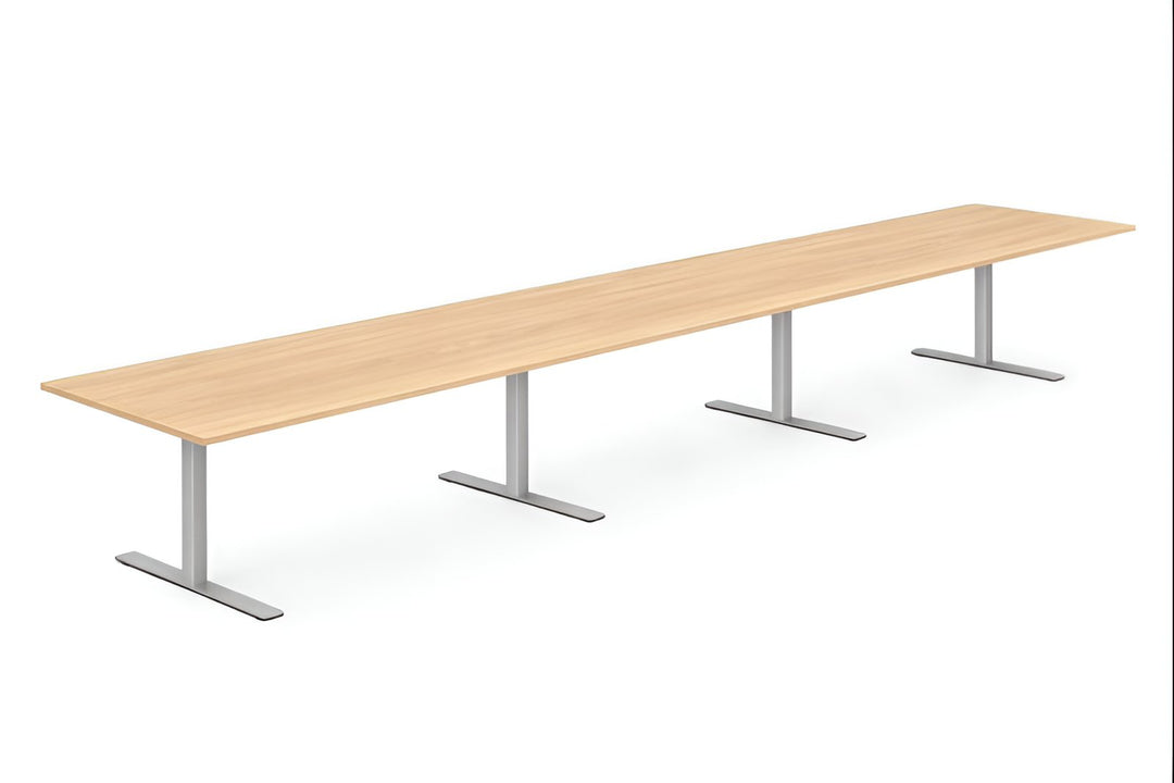 NYTT | LYS EIK REKTANGULÆRT MØTEBORD/KONFERANSEBORD 360/400/480CM