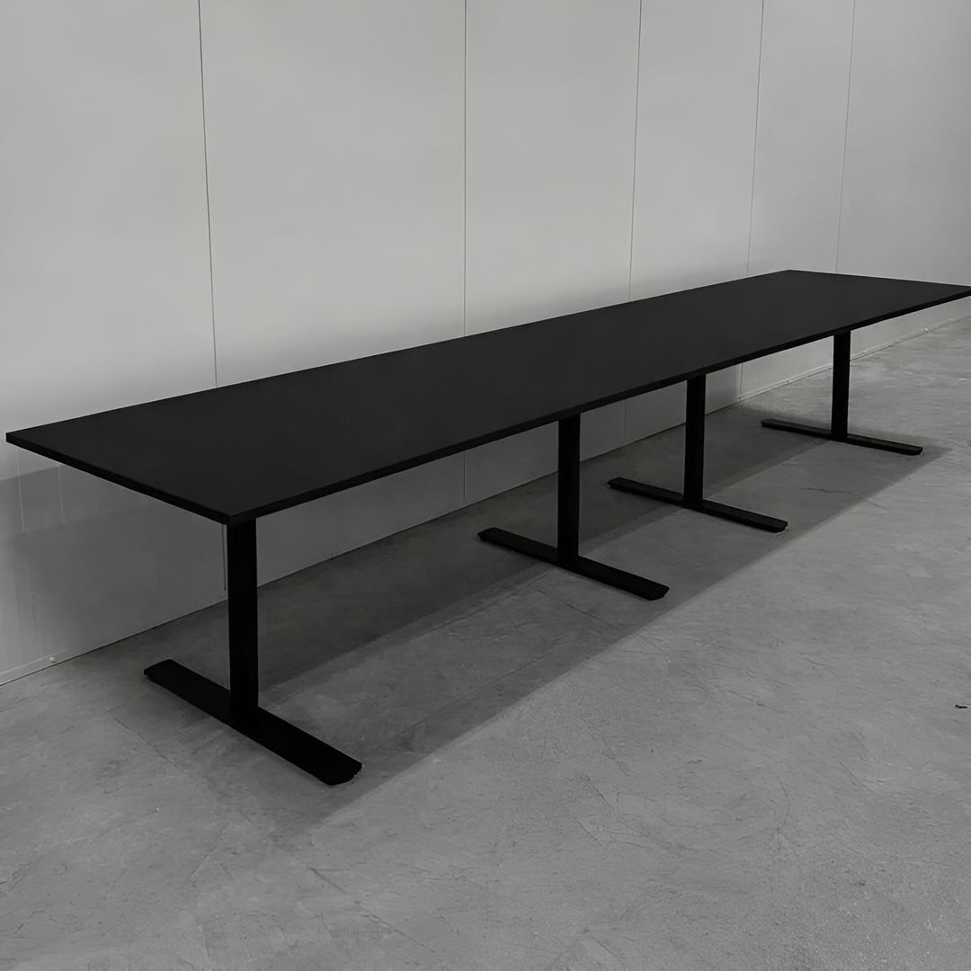 NYTT | SVART MATTE DENVER MØTEBORD/KONFERANSEBORD 400 CM