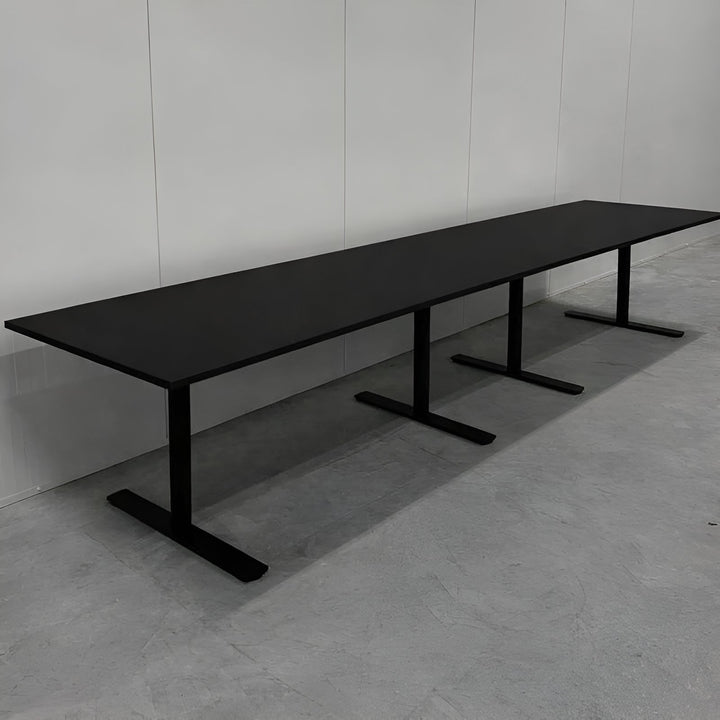 NYTT | SVART MATTE DENVER MØTEBORD/KONFERANSEBORD 400 CM