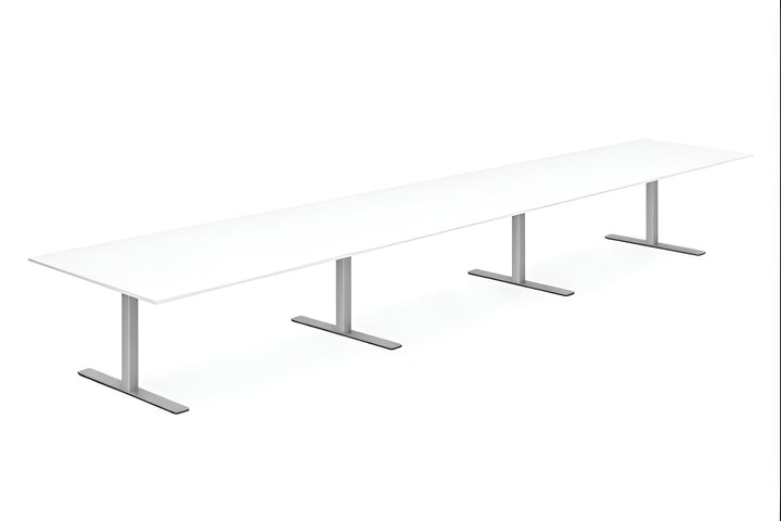NYTT | HVIT REKTANGULÆRT MØTEBORD/KONFERANSEBORD 360/400/480CM