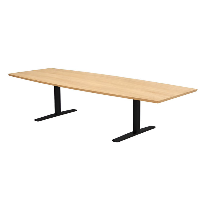 NYTT | LYS EIK BÅTFORMET MØTEBORD/KONFERANSEBORD 2 STØRRELSER