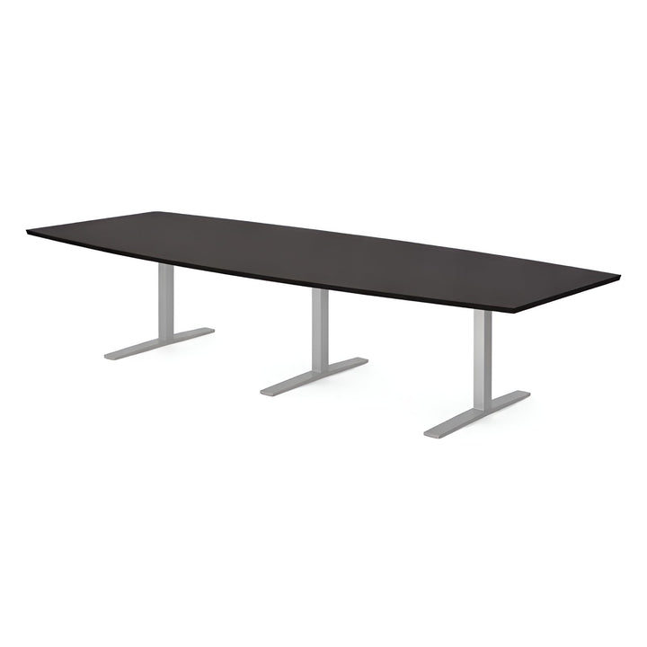 NYTT | SVART MATTE BÅTFORMET MØTEBORD/KONFERANSEBORD 2 STØRRELSER